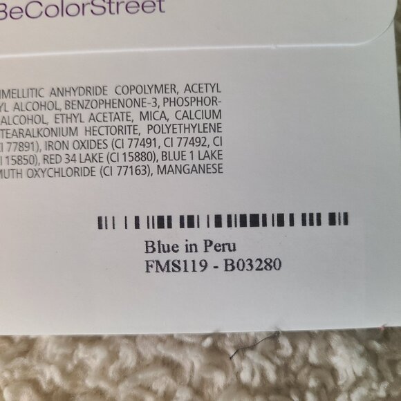 Color Street Blue in Peru 100% Real Nail Polish Strips - Picture 4 of 4